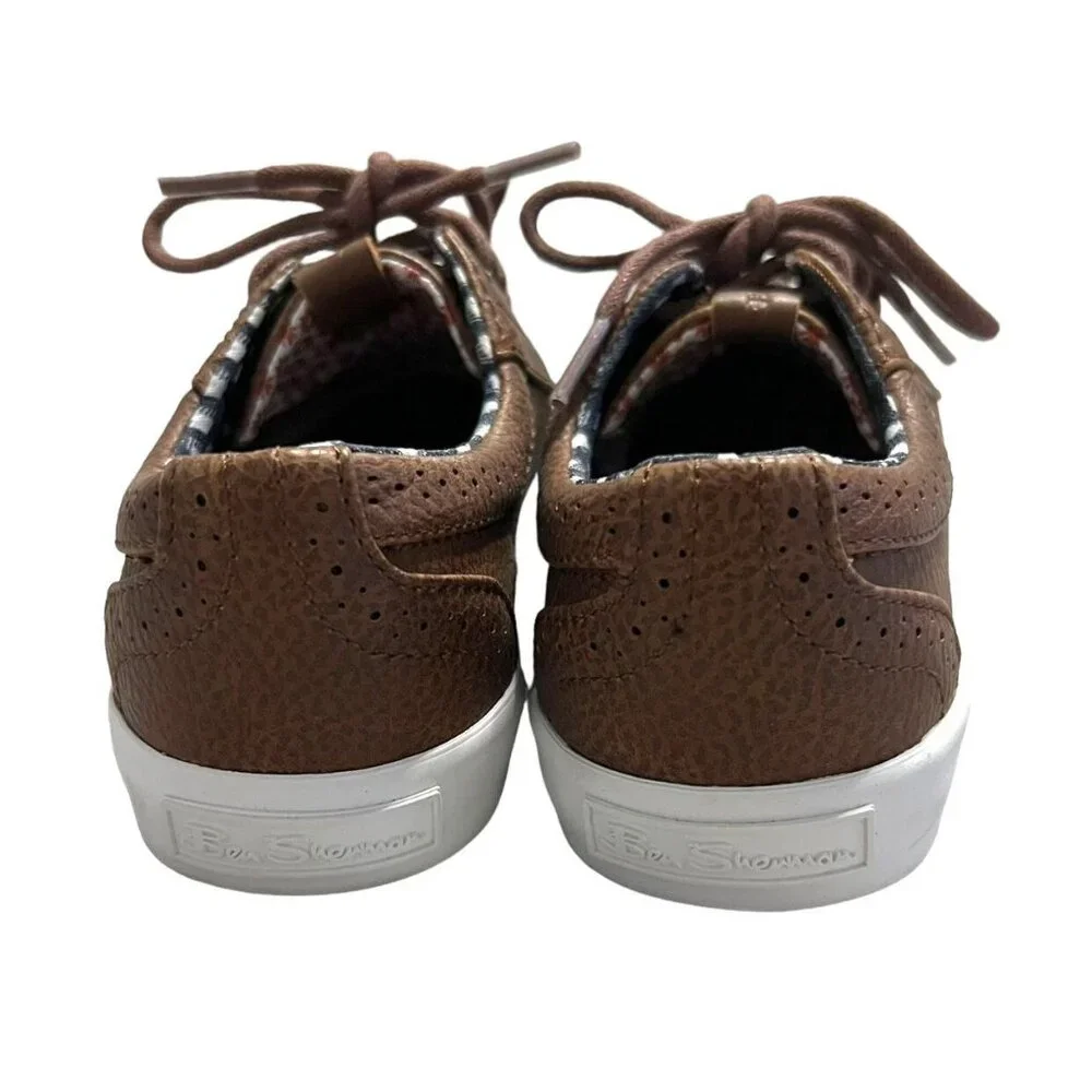 Ben Sherman Sz 12 Brown Leather Wingtip Sneakers